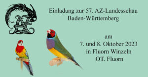 Titelbild: Einladung zur 57. AZ-Landesschau Baden-Württemberg 2023